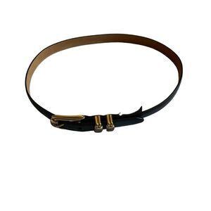 Brighton Classics Medium 30 Women's Belt  Leather Blue Gold Silver Buckle.